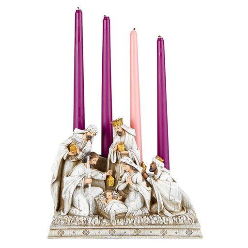 8" Nativity Advent Candle Holder