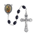 8mm Black Beads St. Michael Rosary