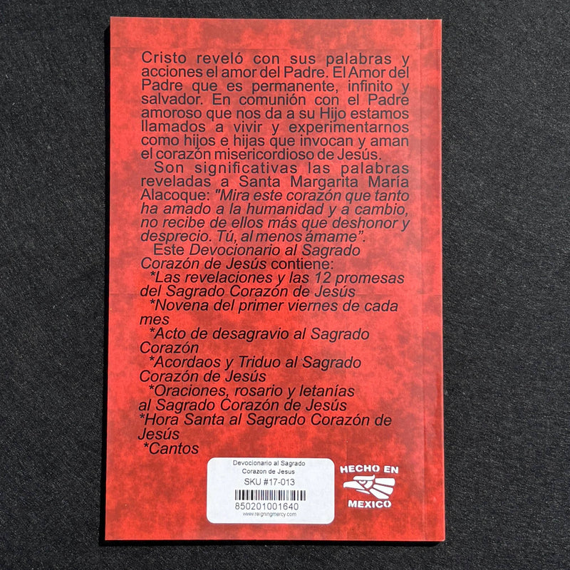 Devocion al Sagrado Corazon de Jesus Softcover Book