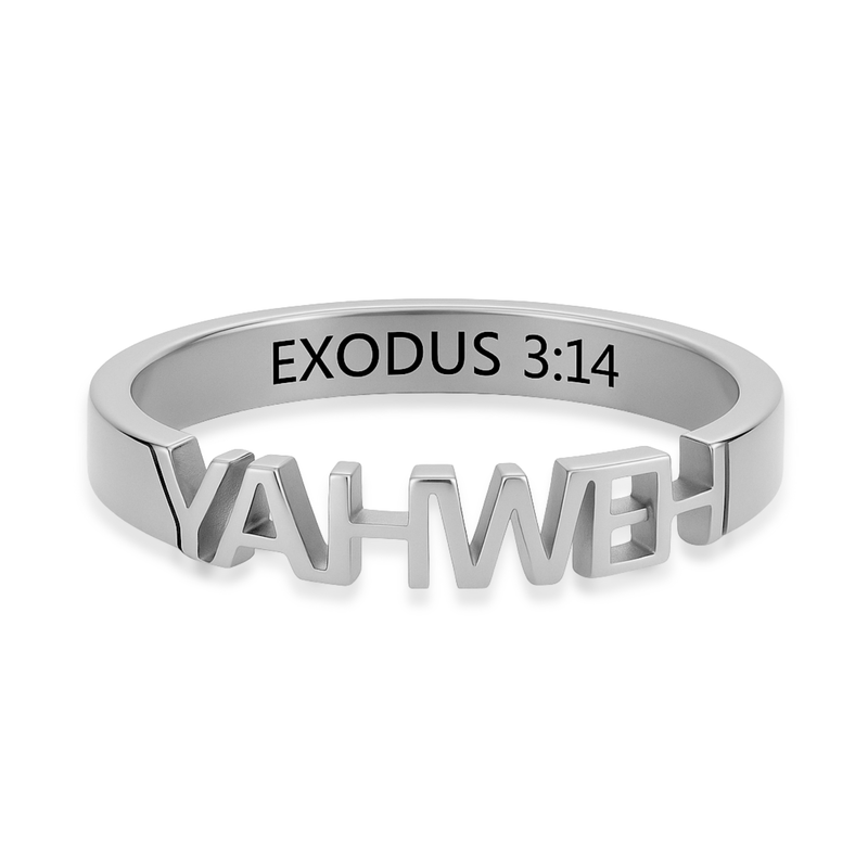 YAHWEH Ring in Gold, Silver & Rose Gold