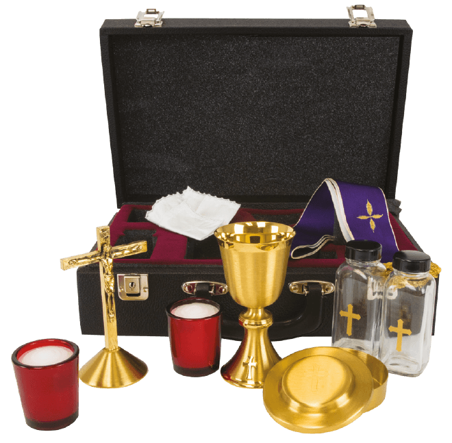 Secure Travel Mass Kit with Chalice and Cruets