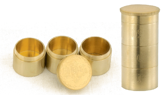 Triple Oil Stock for Sacred Oils, 24K Gold Plated