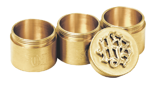 IHS Triple Oil Stock for Sacred Oils, 24K Gold Plated