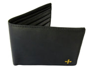 9550BC - Leather Wallet with Brass Cross Design