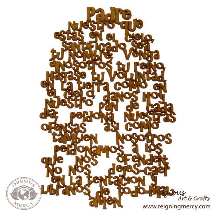 “Padre Nuestro”                               (13″ x 8.5″)