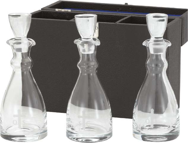 3-Piece Chrismal Set with Protective Carrying Case