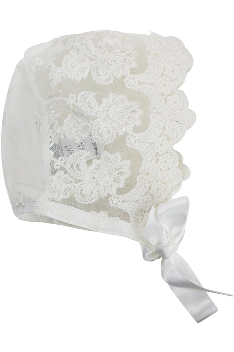 Baby Girl Star Lace Christening Gown + Bonnet