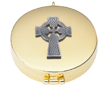 Gold-Plated Pyx for 7 Hosts with Satin Interior, 9850GX