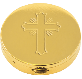 Gold-Plated Pyx for 7 Hosts with High-Polish Interior
