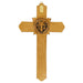 9" H Saint Benedict Antique Fleur-De-Lis Crucifix