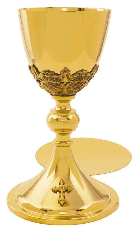 24K Gold Filigree Chalice and Paten Set