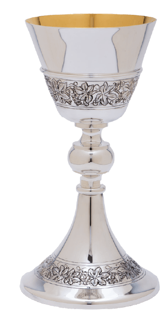 Hand-Chiseled Butler-Ox Chalice & Scale Paten Set