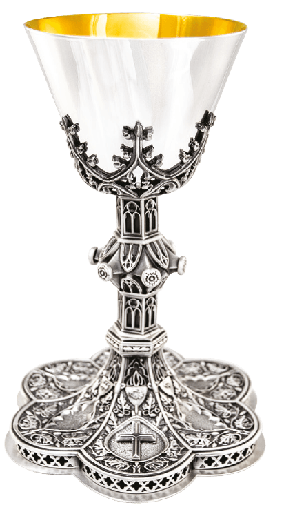 Silver-Plated Ciborium, 200-Host Capacity