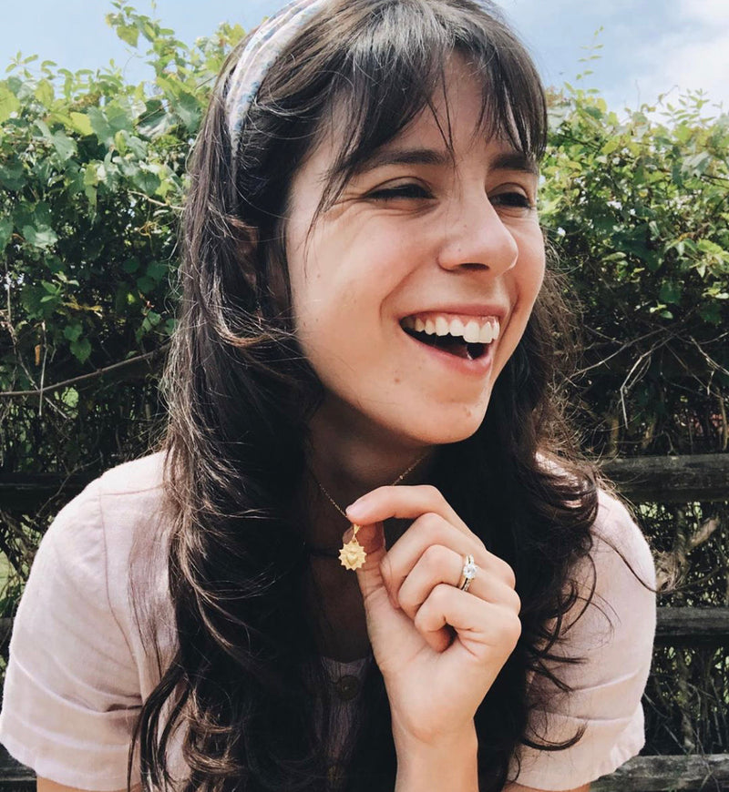 Sacred Heart Scalloped Necklace