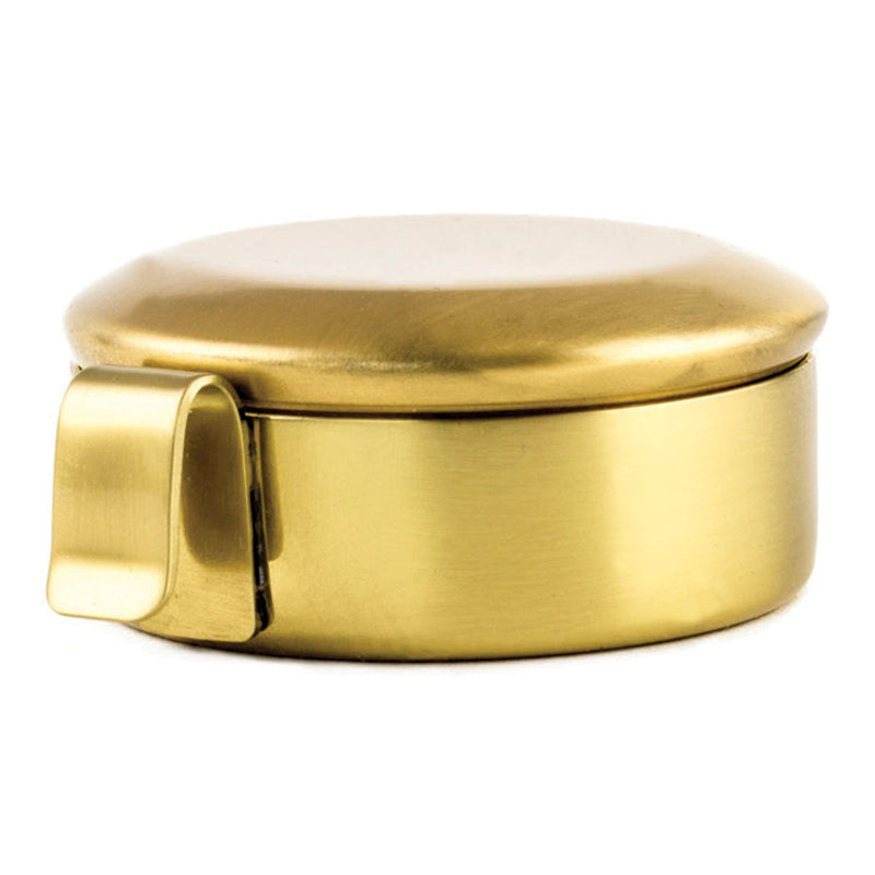 GL-215G Satin Gold Ciborium with Chi Ro Gold Amulet | Low Gluten Host Vessel