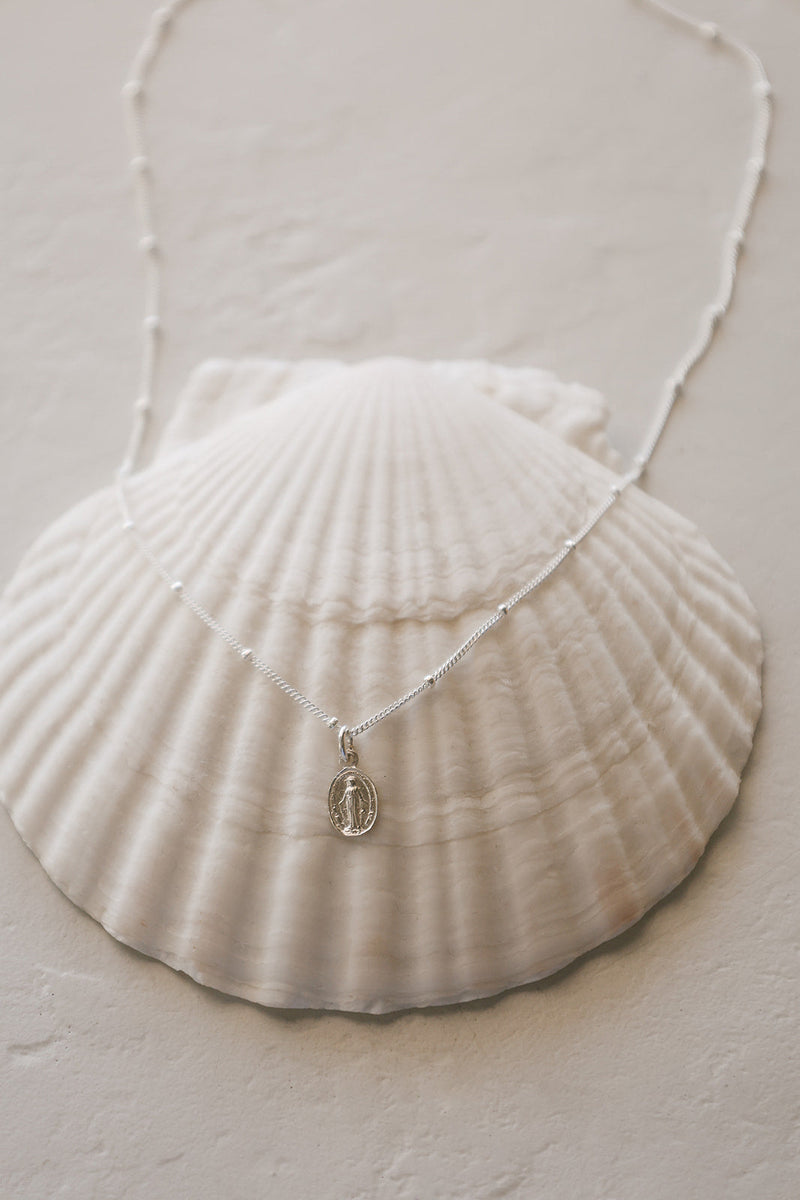 Miraculous Medal Necklace in 925 Sterling Silver