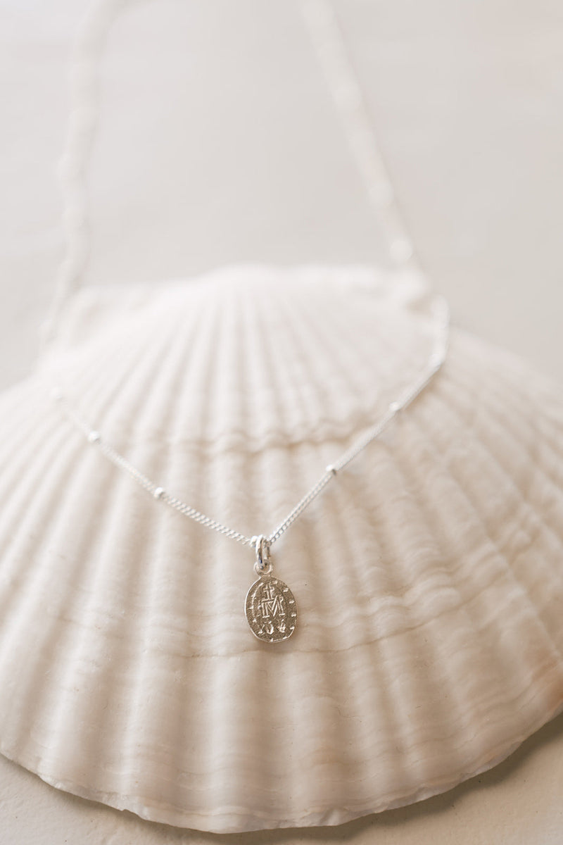 Miraculous Medal Necklace in 925 Sterling Silver