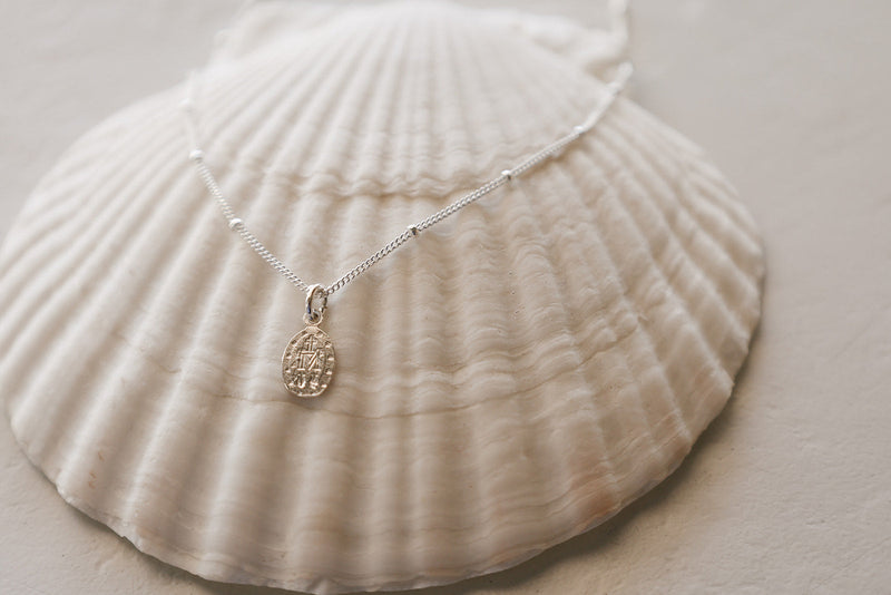 Miraculous Medal Necklace in 925 Sterling Silver