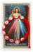 Adjustable Red Corded Divine Mercy Bracelet With Laminated Divine Mercy Holy Card