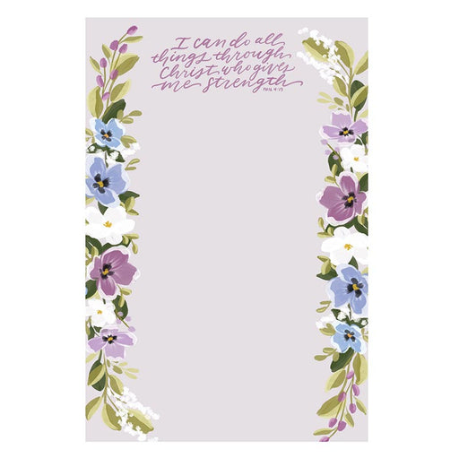 All Things Through Christ Notepads - 5 Pieces Per Package