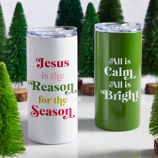 All is Calm All is Bright Stainless Steel Tumbler -1 Piece Per Package
