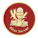 Altar Server Gold-Plated Lapel Pin - 12 Pieces Per Package