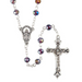 Amethyst Glass Bead Rosary - 12 Pieces Per Package