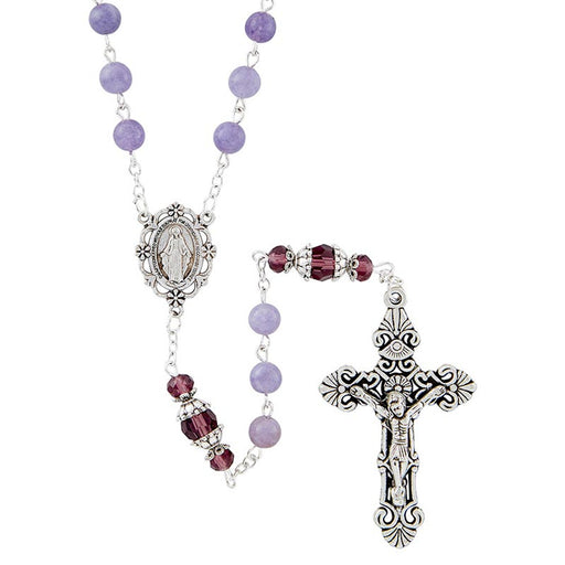 Amethyst Ravello Collection Rosary With Miraculous Center