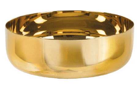 24K Gold-Plated Open Ciborium, 6-1/8 Inch Bowl