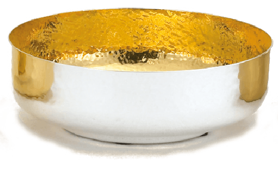 6-1/8 in Hammered Brite Star Open Ciborium