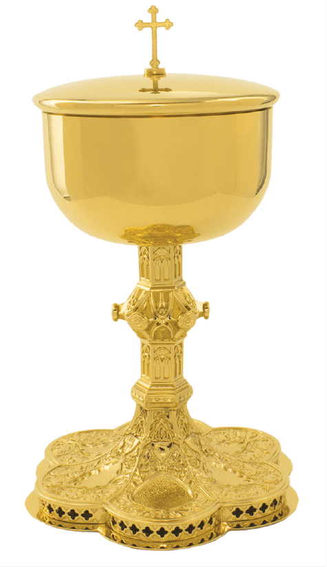 Large High-Polish Ciborium with Matching Cover