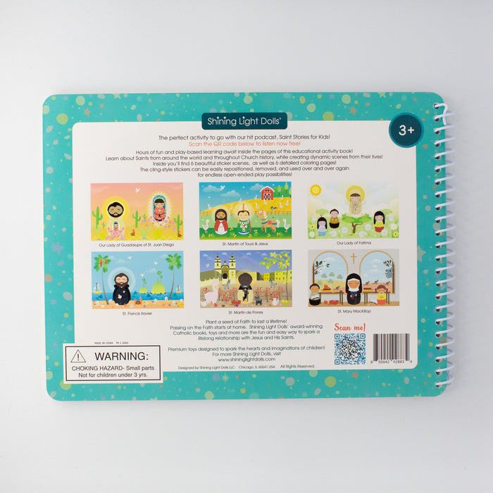 Saintly Scenes Book #1 - Reusable Sticker Scene and Coloring Book