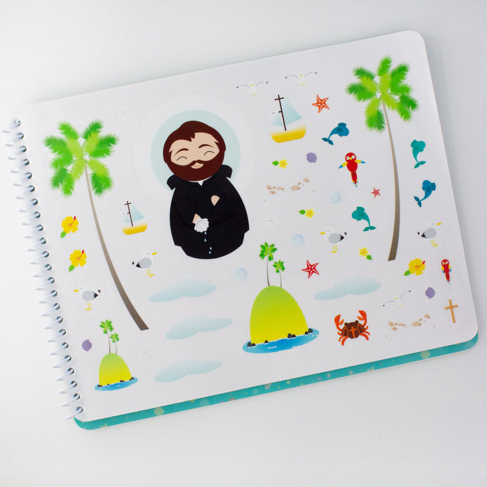 Saintly Scenes Book #1 - Reusable Sticker Scene and Coloring Book