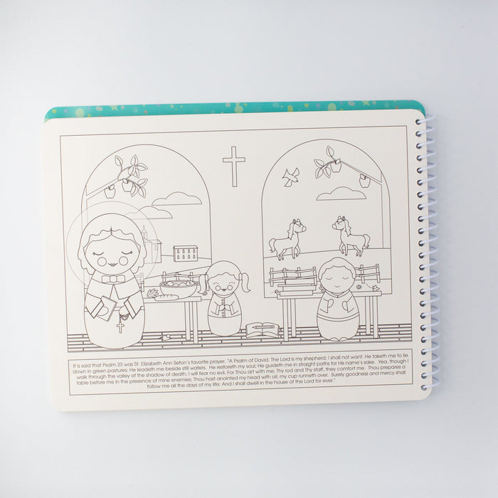 Saintly Scenes Book #4 - Reusable Sticker Scene and Coloring Book