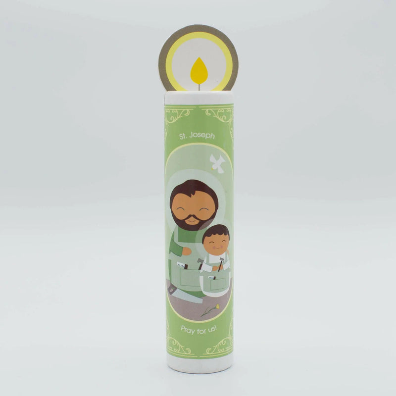 St. Joseph Wooden Prayer Candle