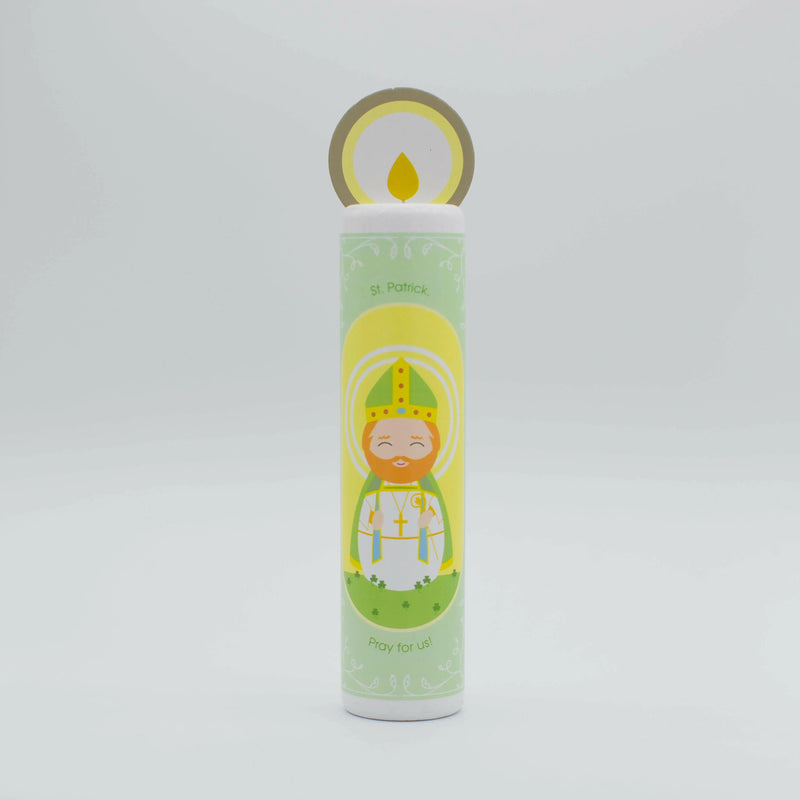 St. Patrick Wooden Prayer Candle