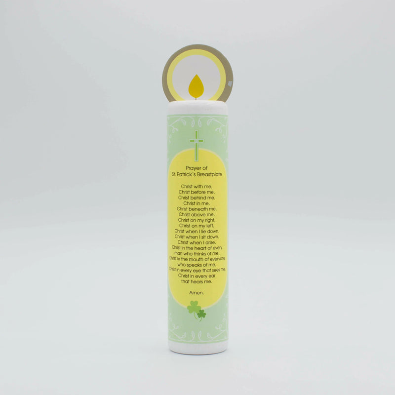 St. Patrick Wooden Prayer Candle