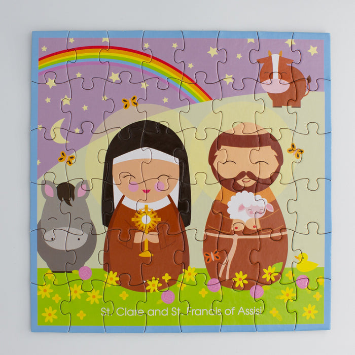 St. Clare and St. Francis of Assisi Mini Puzzle