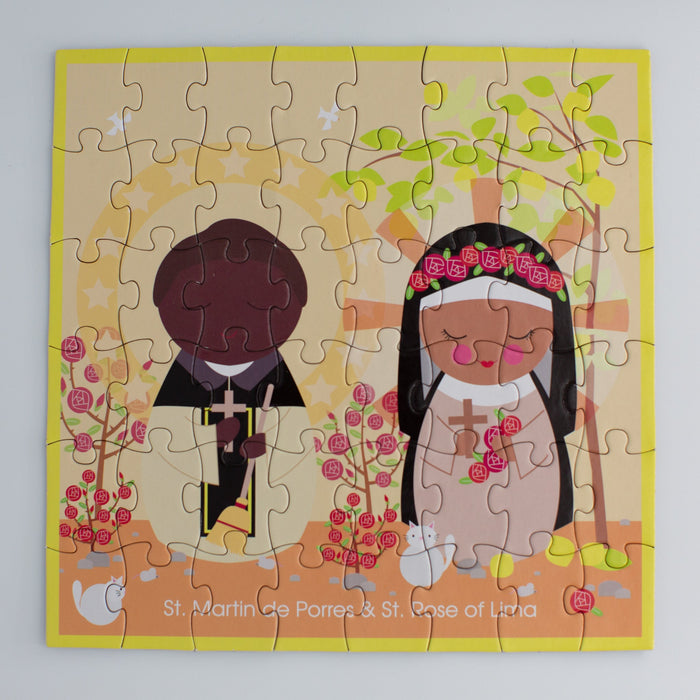 St. Martin de Porres and St. Rose of Lima Mini Puzzle