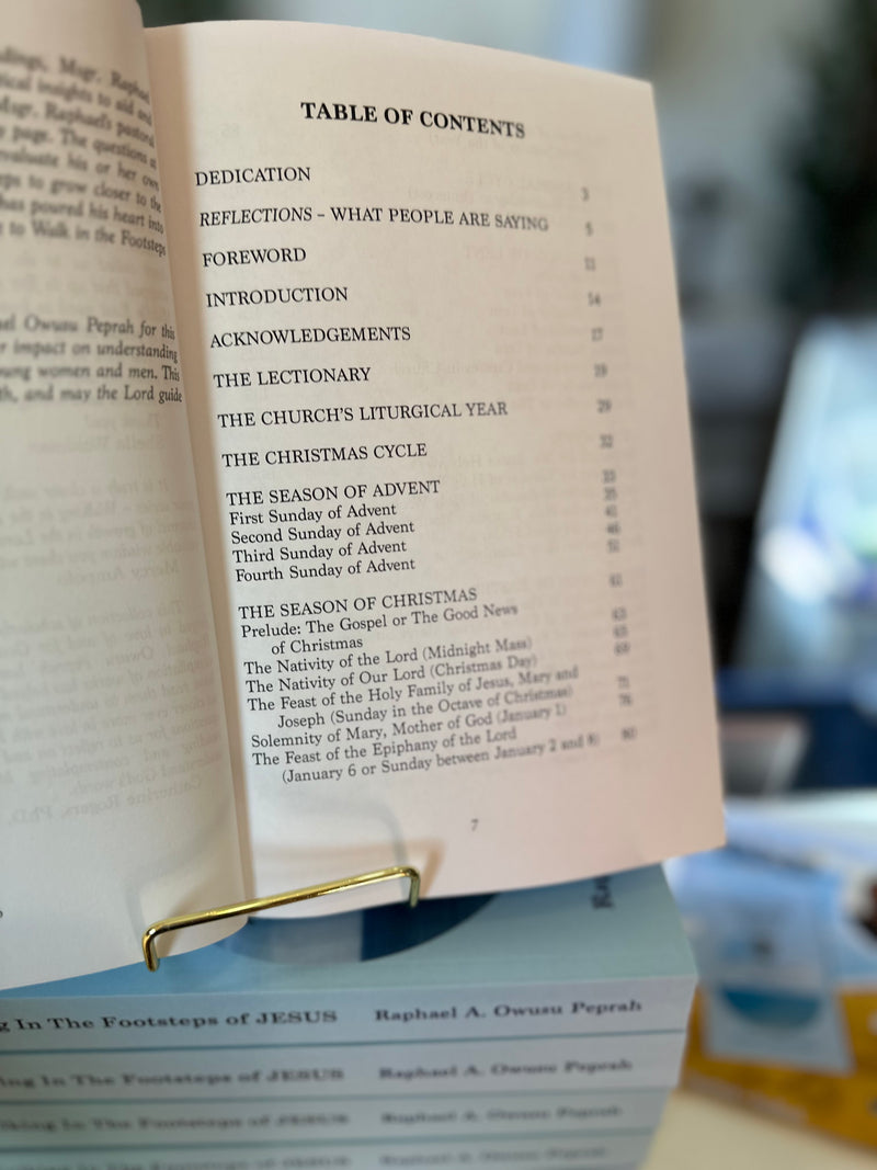 Walking in the Footsteps of Jesus: The Sunday Lectionary Year A Reflections By Msgr. Raphael A. Owusu Peprah