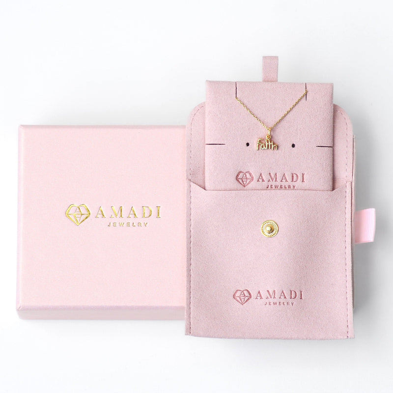 Beautiful Faith Necklace- Gold Vermeil & Sterling Silver