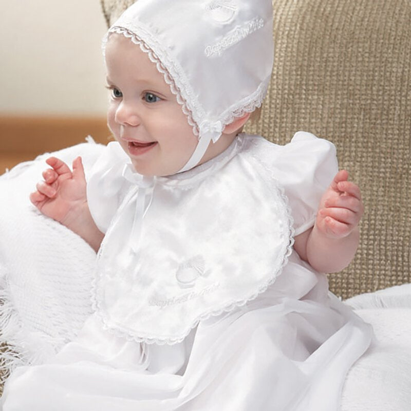 Baptismal Bib with Baptized in Christ Text - 12 pieces