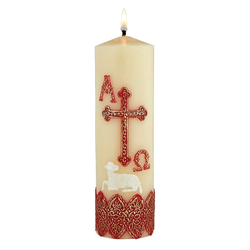 Baroque Cross - Family Prayer Candle