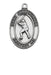 Baseball Gift Set - St. Christopher  Pewter Medal and Prayer Card Set, Black St. Sebastian Bracelet, St. Sebastian Rosary With Laminated Holy Card And Sterling Silver St. Christopher Medal