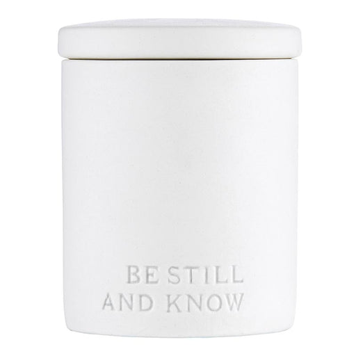 Be Still And Know Scented Ceramic Candle