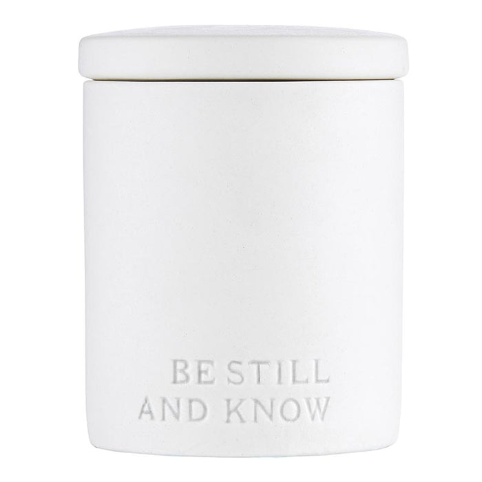 Be Still And Know Scented Ceramic Candle