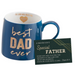 Best Dad Ever Mug and Psalm 25:4 Father's Day Card - Special Father's Day Gift
