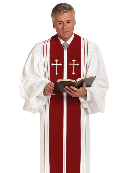 Bishop Pulpit Robe - White