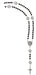 Black Crystal St. Benedict Rosary Necklace