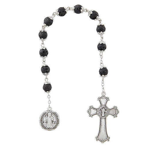Black One Decade Rosary - Pompeii Collection